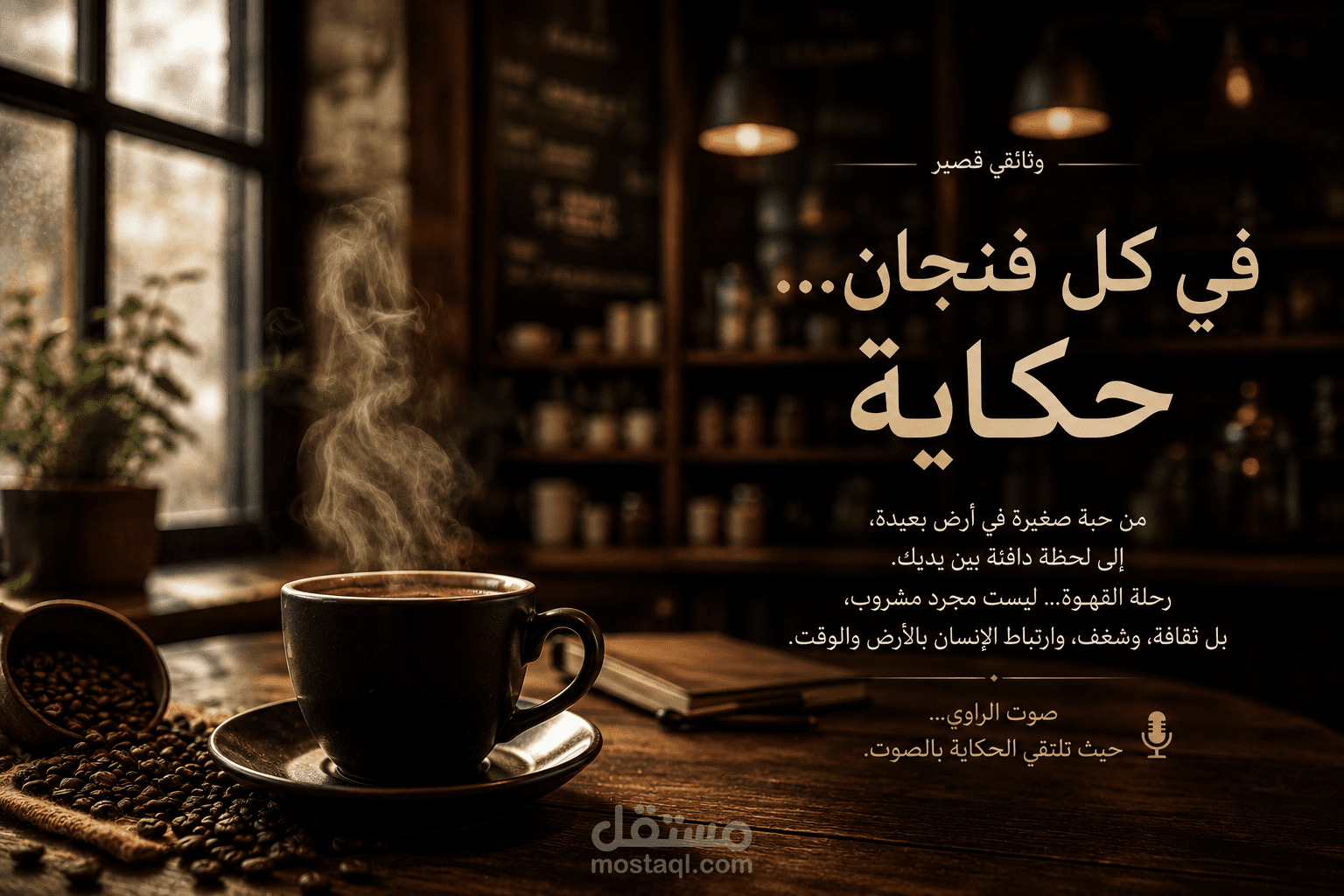 اعلان صوتي ل مقهى