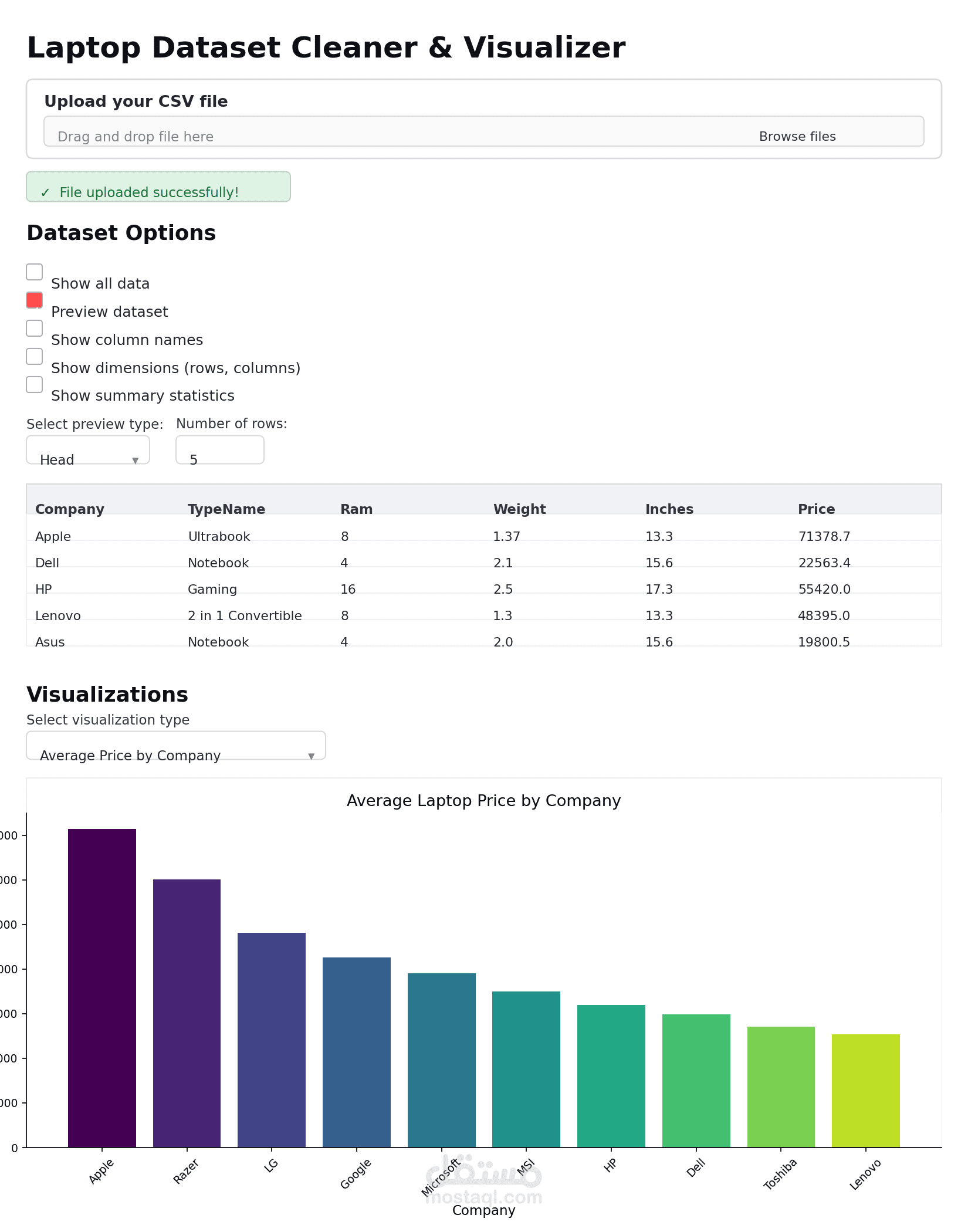 مشروع تحليل بيانات شامل باستخدام  (Data Analysis Project)