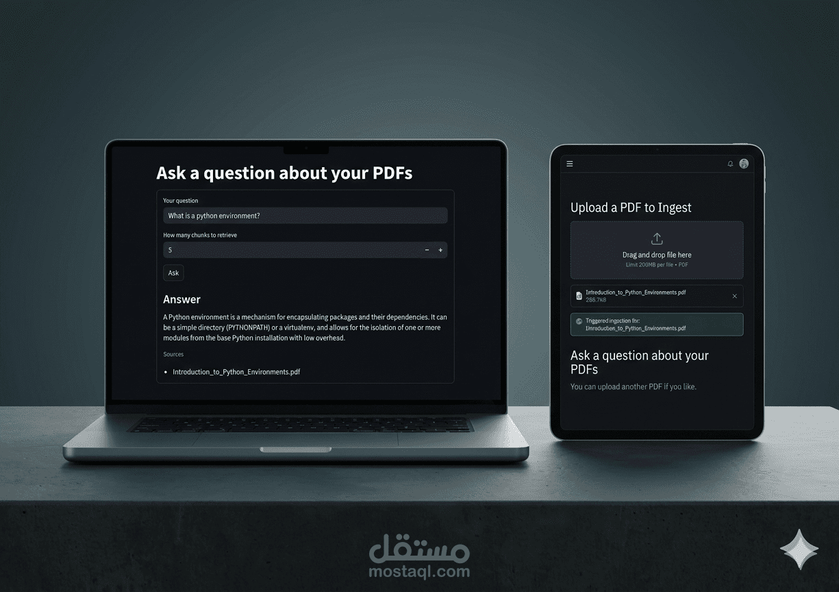 مهندس ذكاء اصطناعي \ تطوير Back-End  | أداة RAG