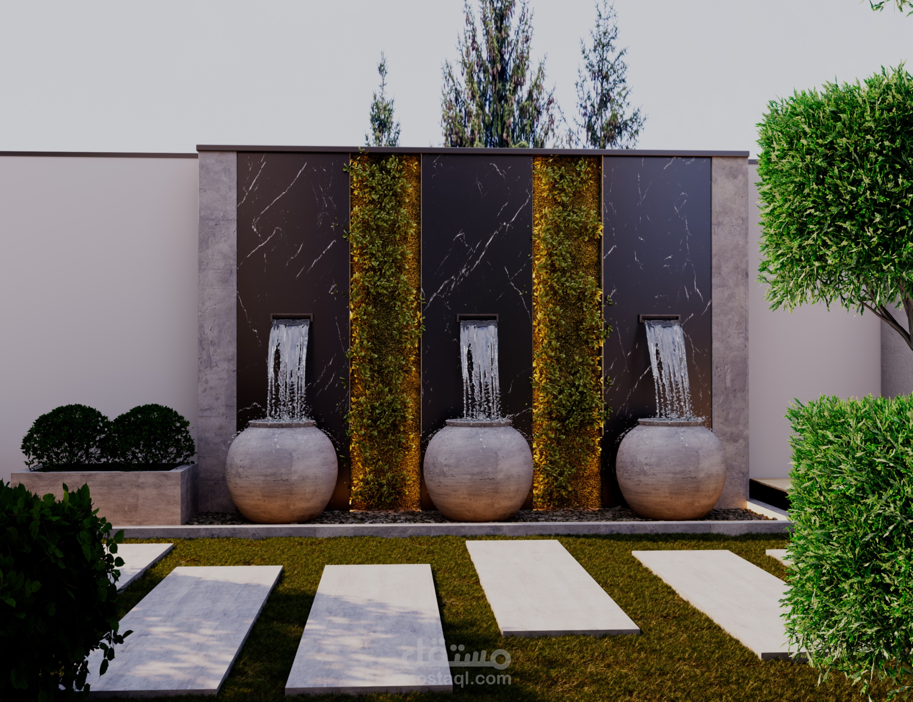 تصميم مساحات وحدائق والمزارع