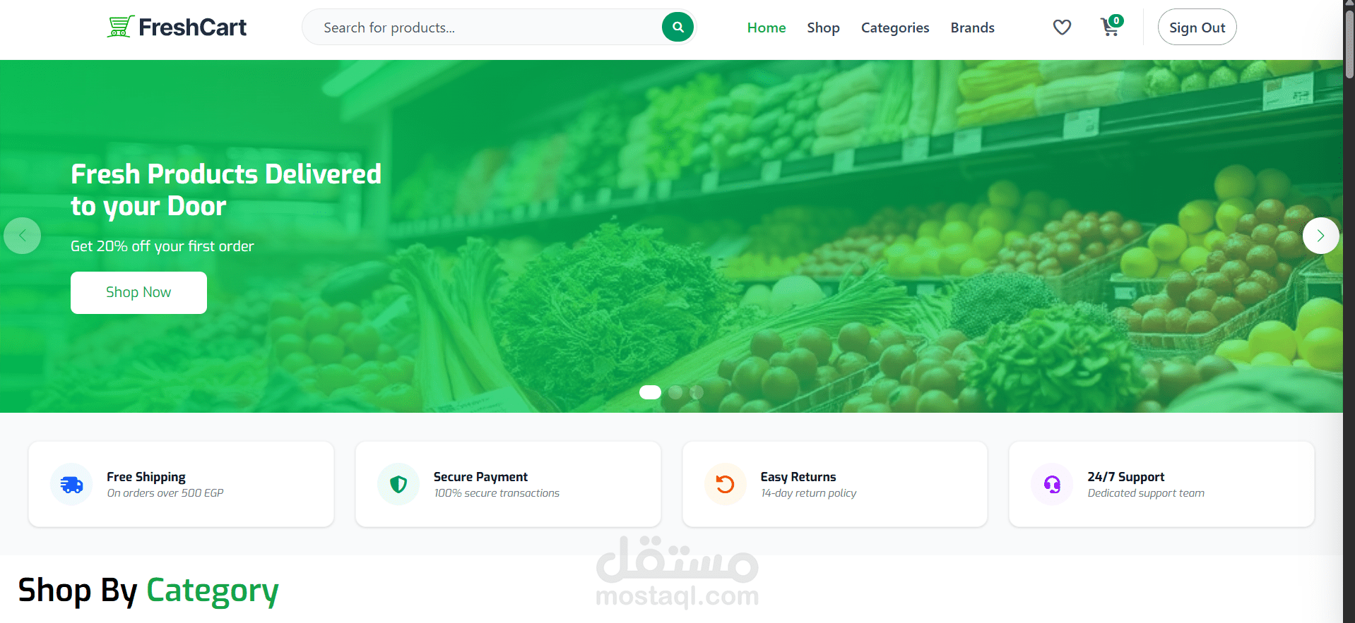 FreshCart - Ecommerce