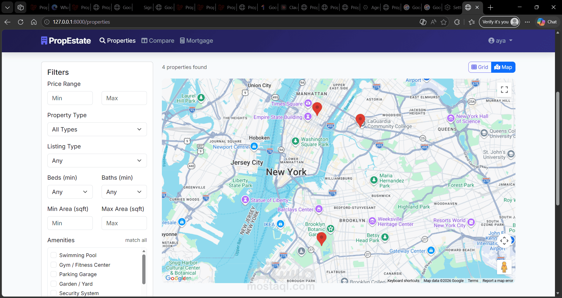 PropEstate – Secure Full-Stack Real Estate Platform