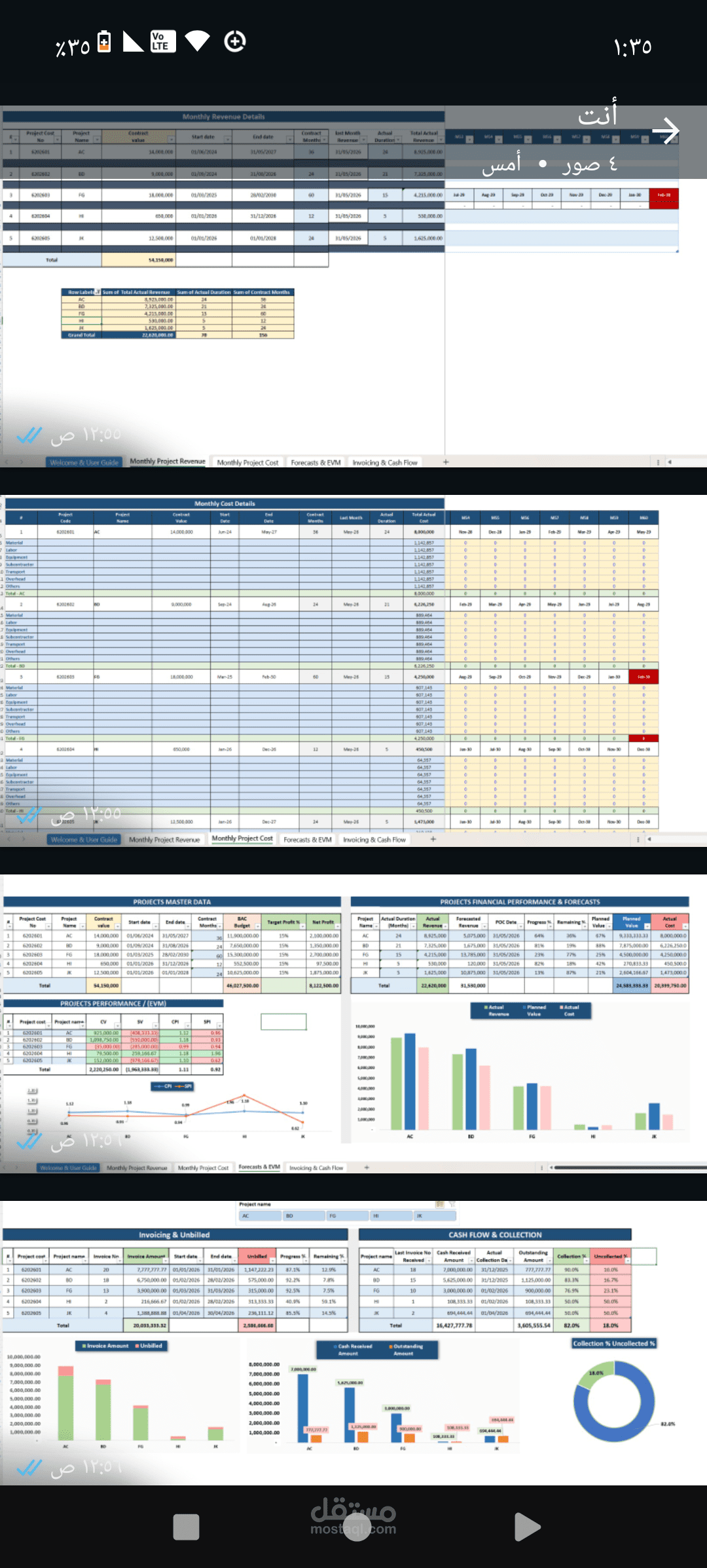 Construction Cost Control System - EVM