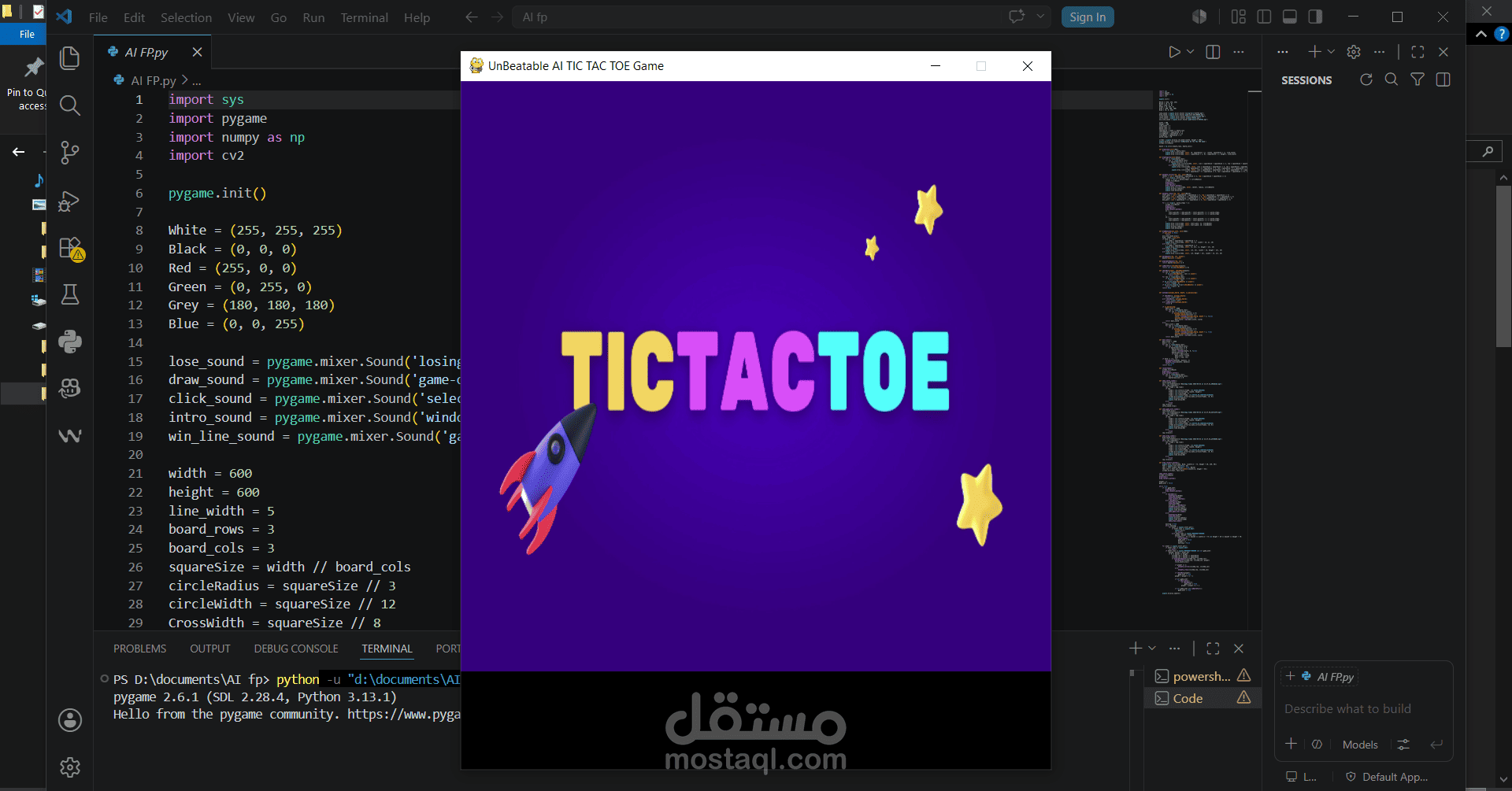 Tic Tac Toe with Minimax AI
