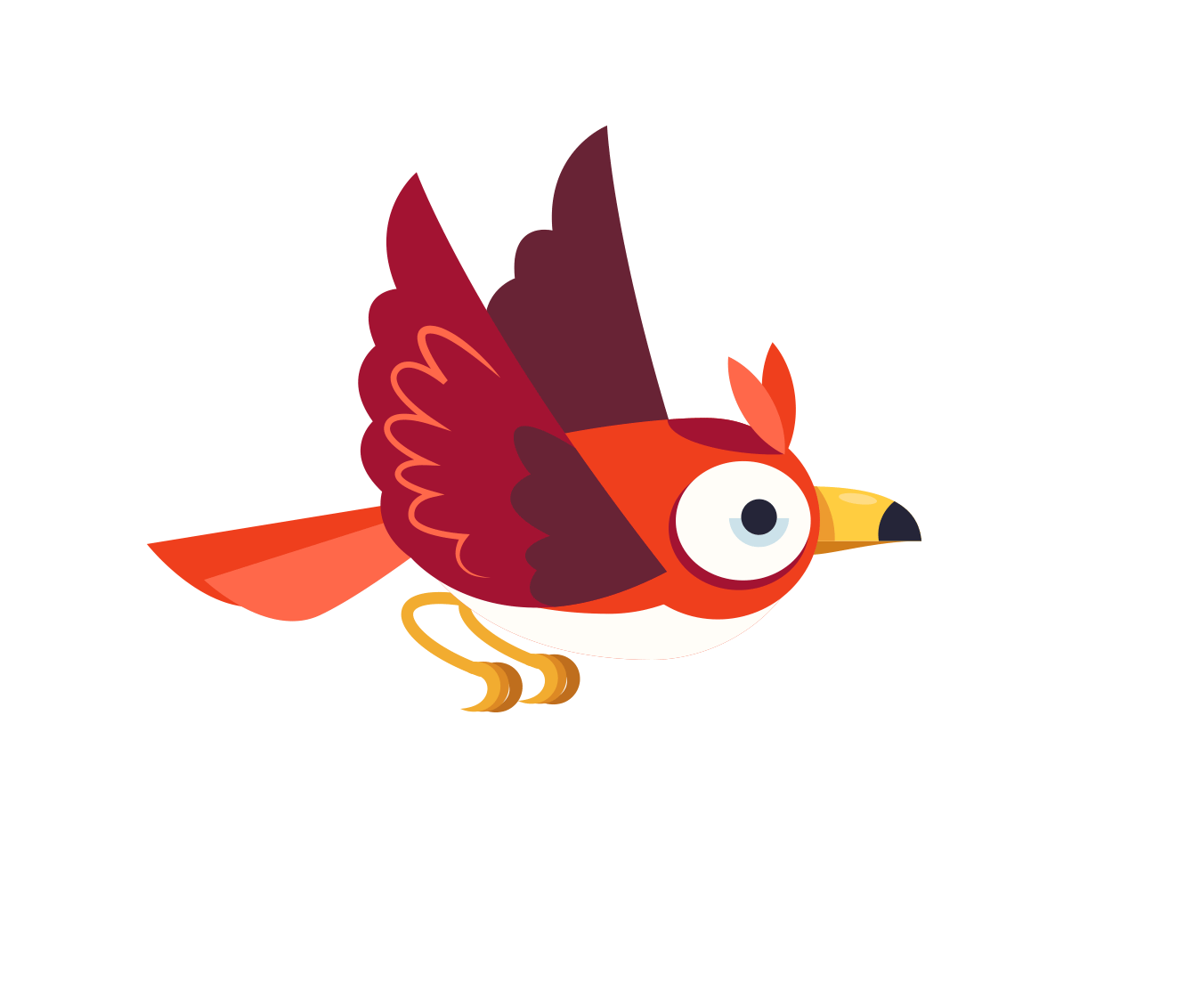 تصميم شخصية طائر بأسلوب Vector باستخدام Photoshop & Adobe Illustrator