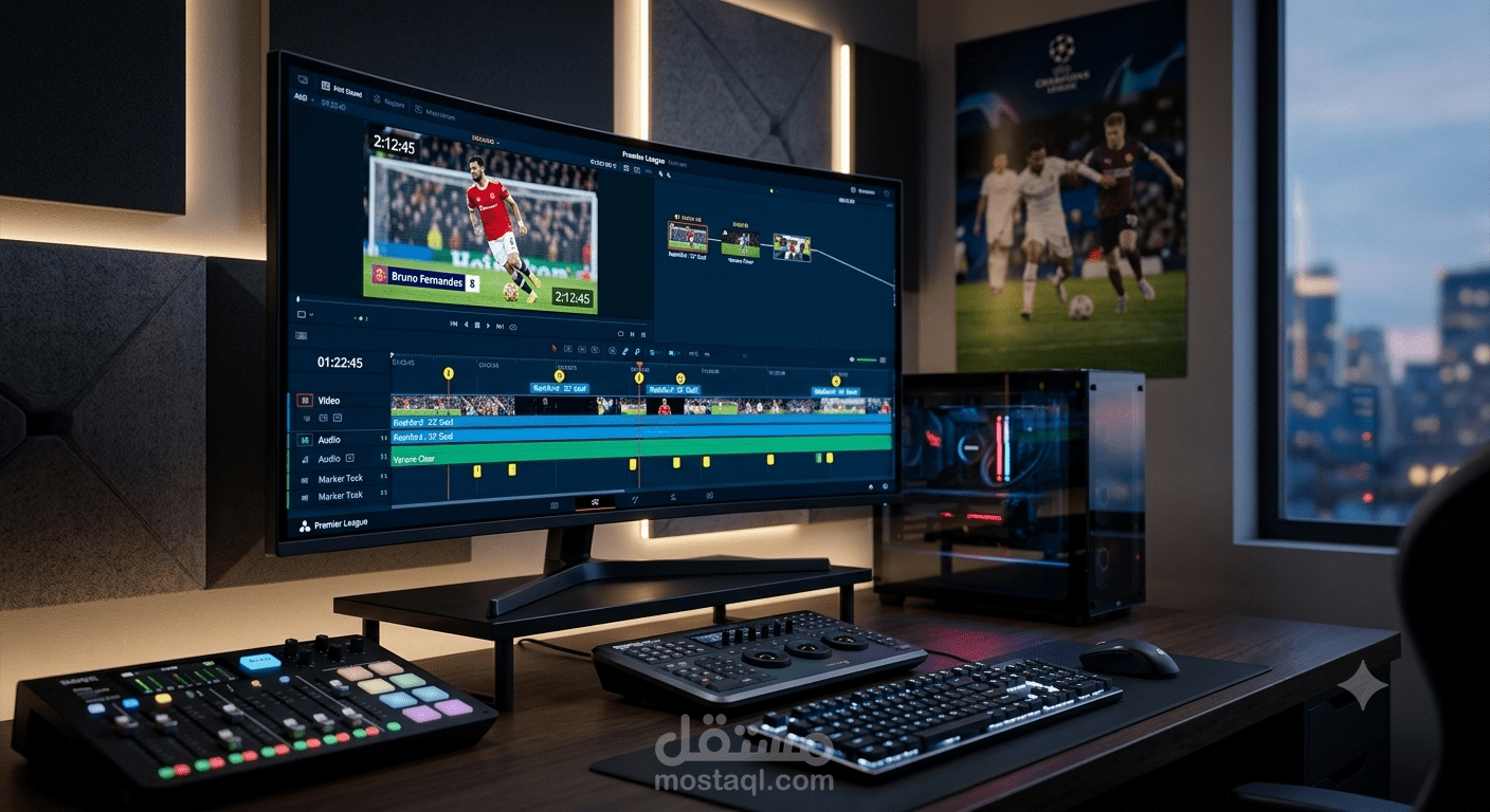 مونتاج وتعديل فيديو احترافي القيمة لمنصات التواصل (Shorts/Reels)"