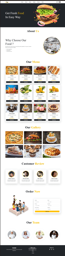 Online restaurant