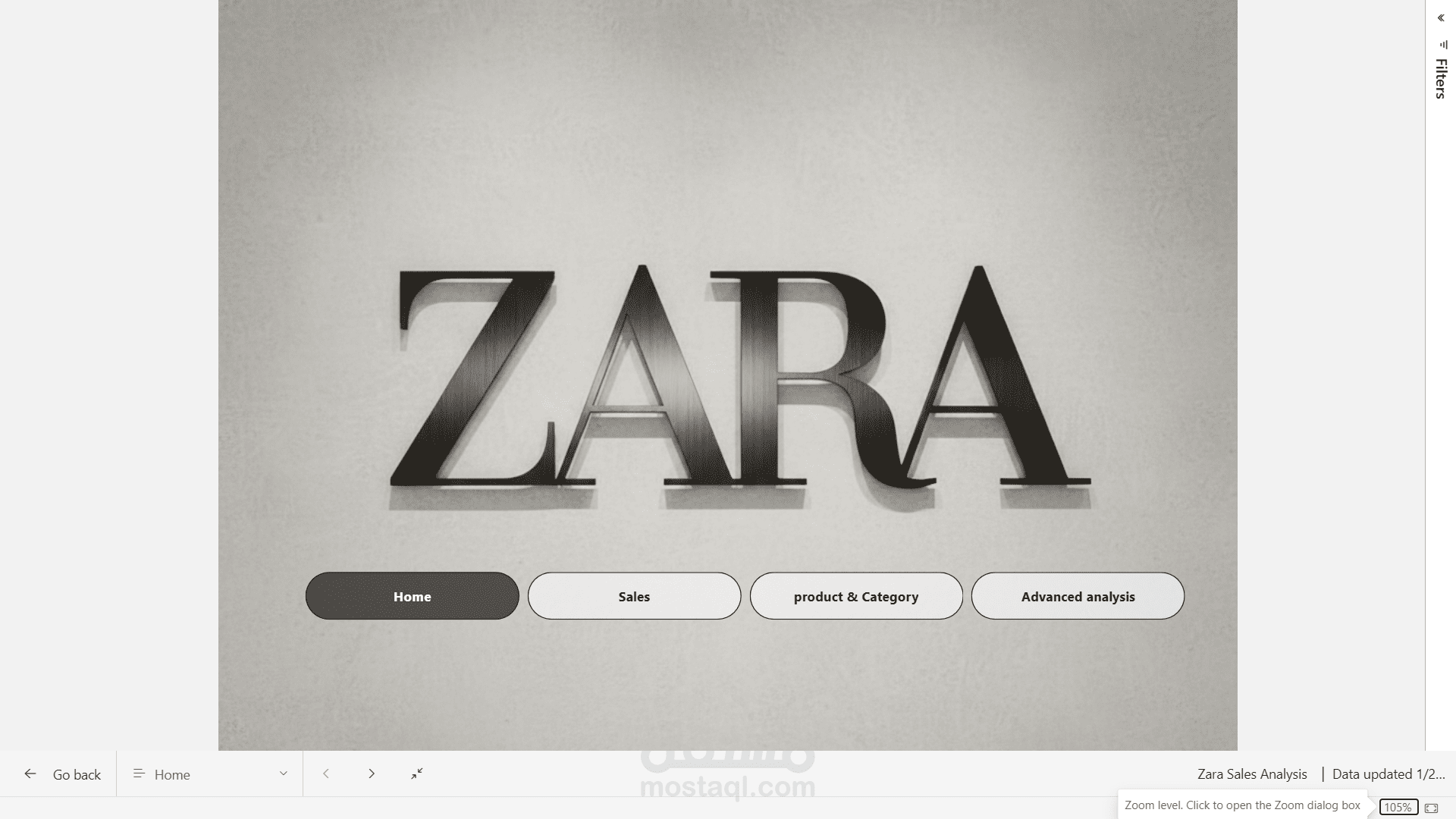 مشروع تحليل بيانات متقدم | ذكاء المبيعات – ZARA