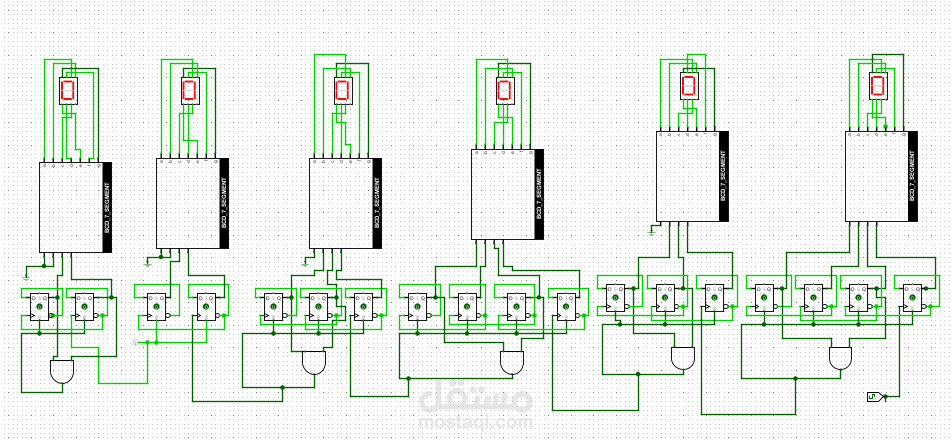 تصميم ومحاكاة ساعة رقمية متكاملة (24-Hour Digital Clock) باستخدام Logisim