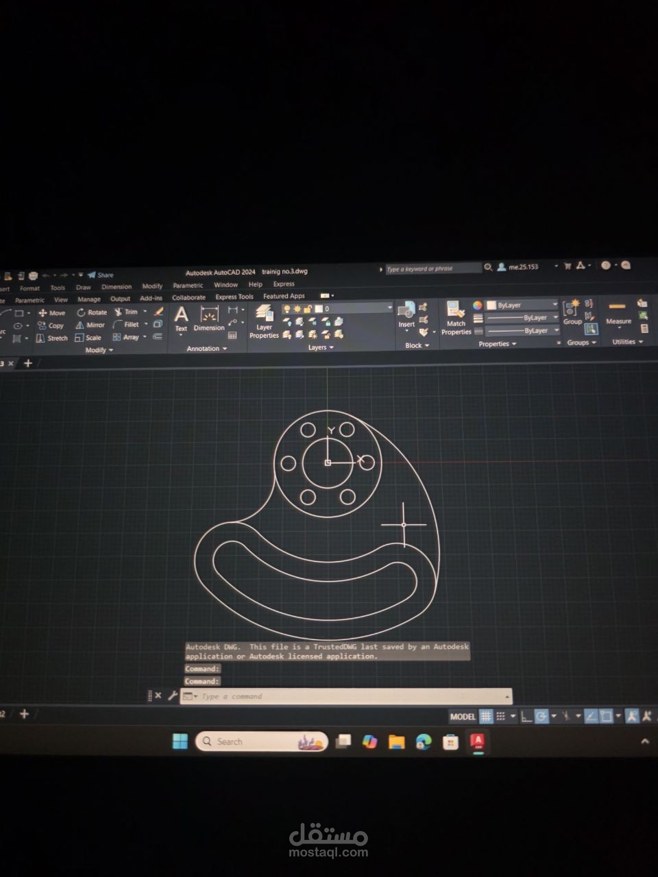 احد مشاريعي على AutoCAD