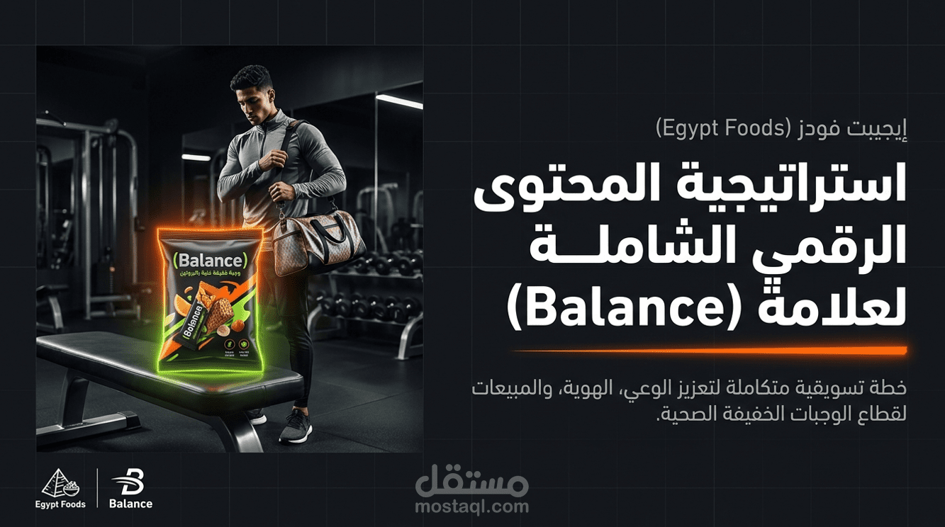 خطة استراتيجية رقمية متكاملة لنمو العلامة التجارية (Content & Growth Strategy) - حالة 'Balance'