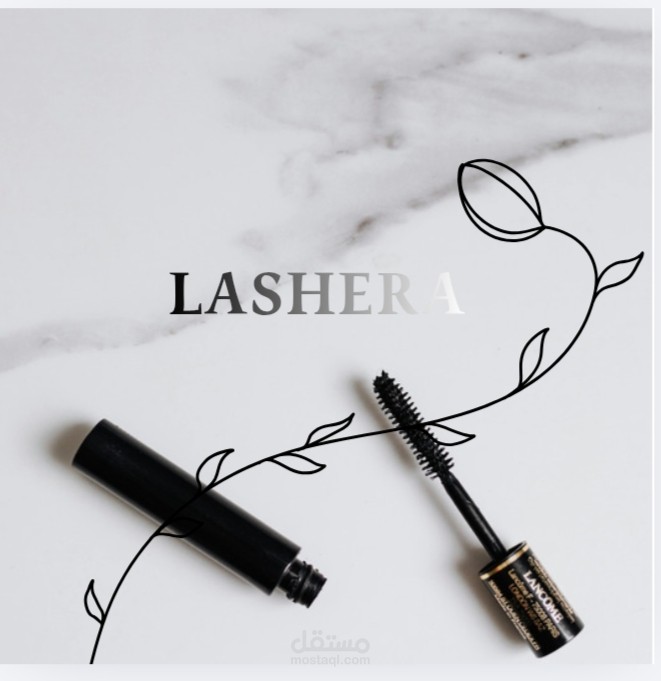 تصميم غلاف منتج ماسكرا على canva