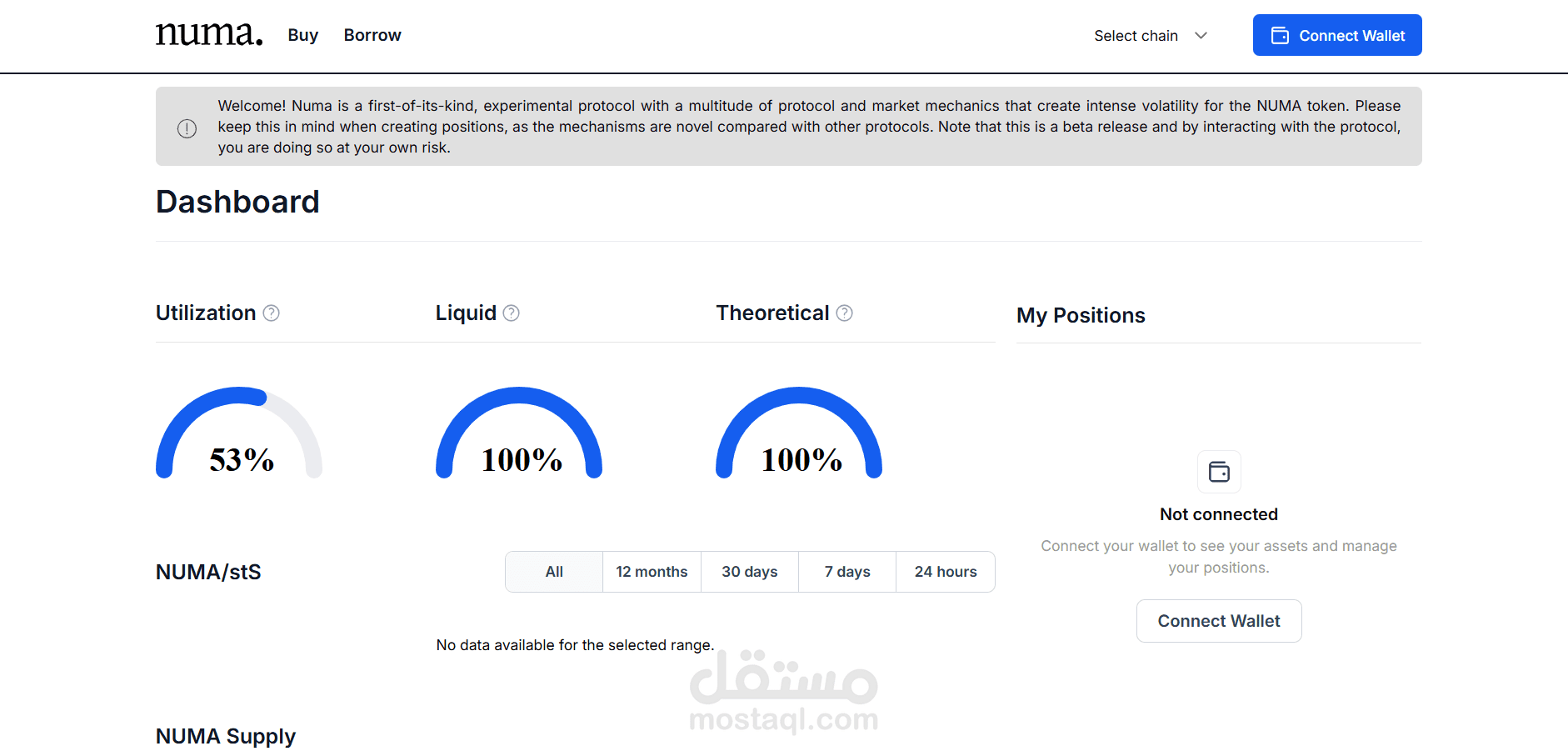 Numa Money - Web3 Finance Application