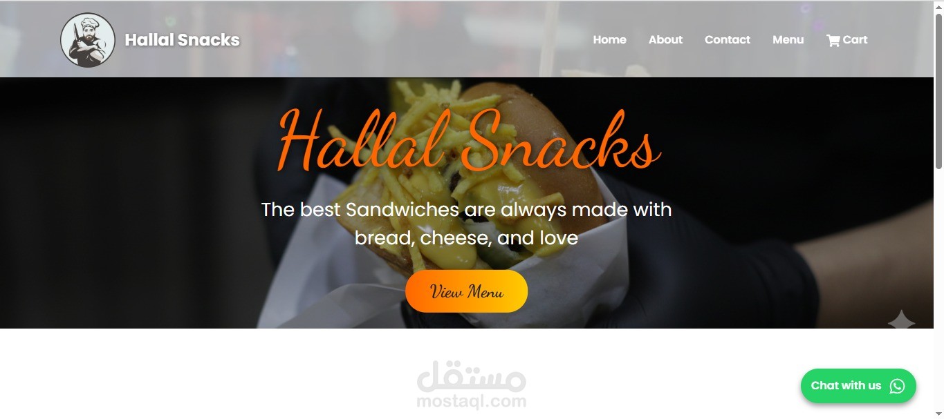 Hallal Snacks Ordering System