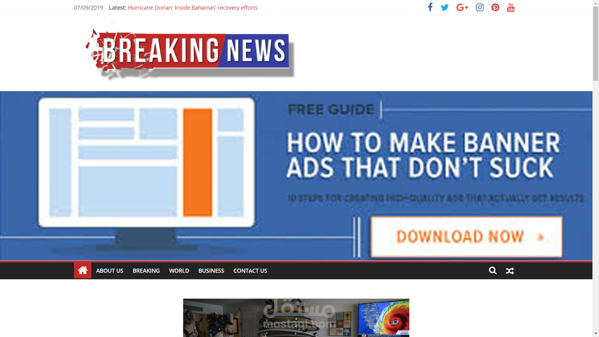 قالب وورد بريس إخباري