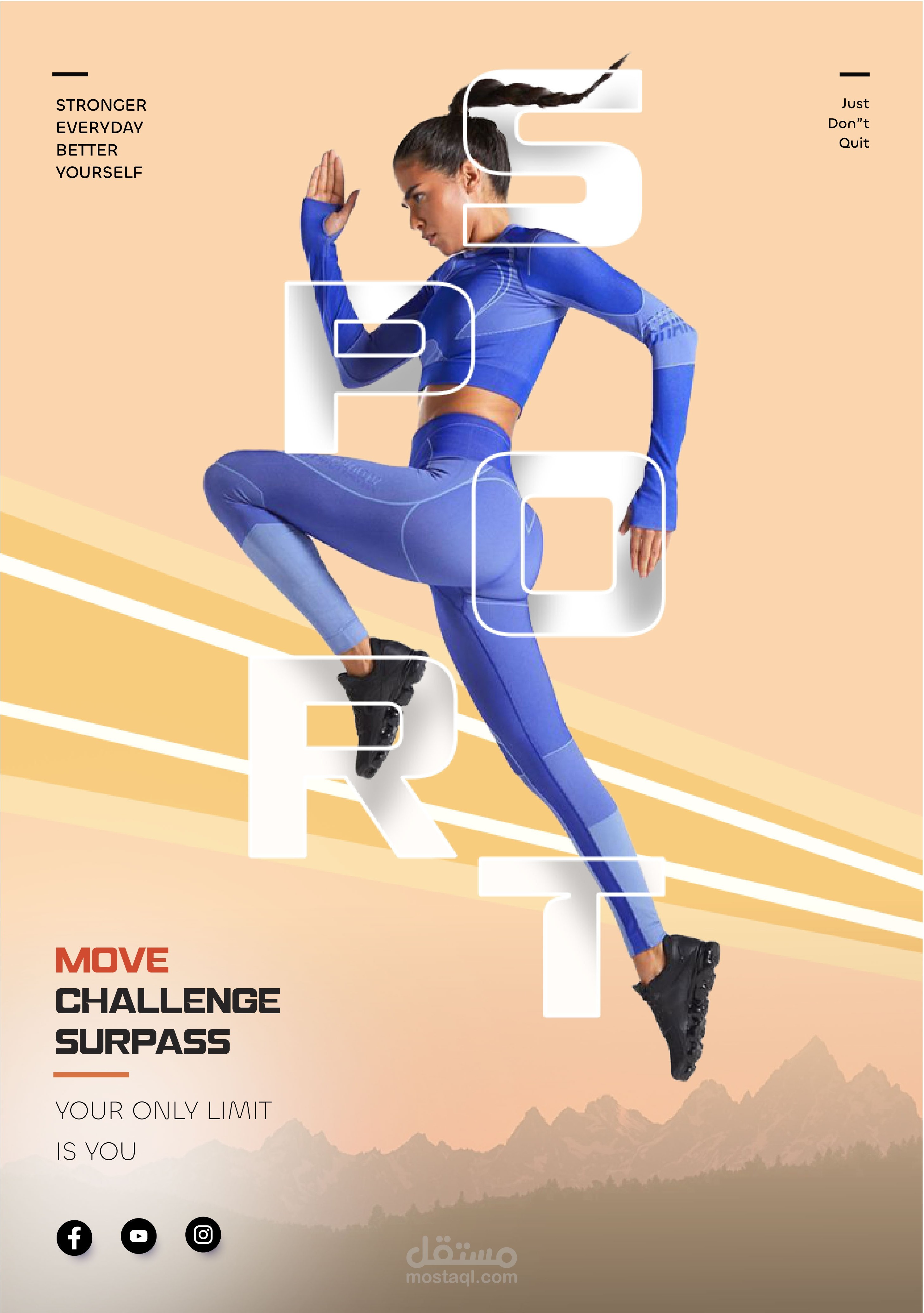 بوستر اللياقة البدنية — FITNESS CAMPAIGN