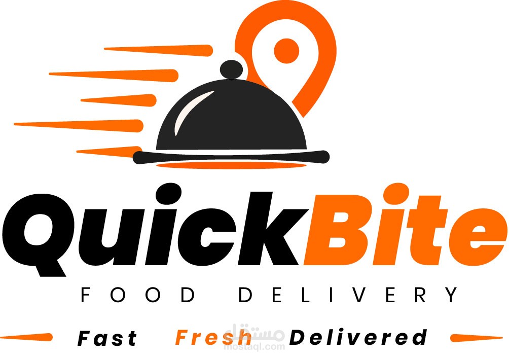 شعار QuickBite — FOOD DELIVERY