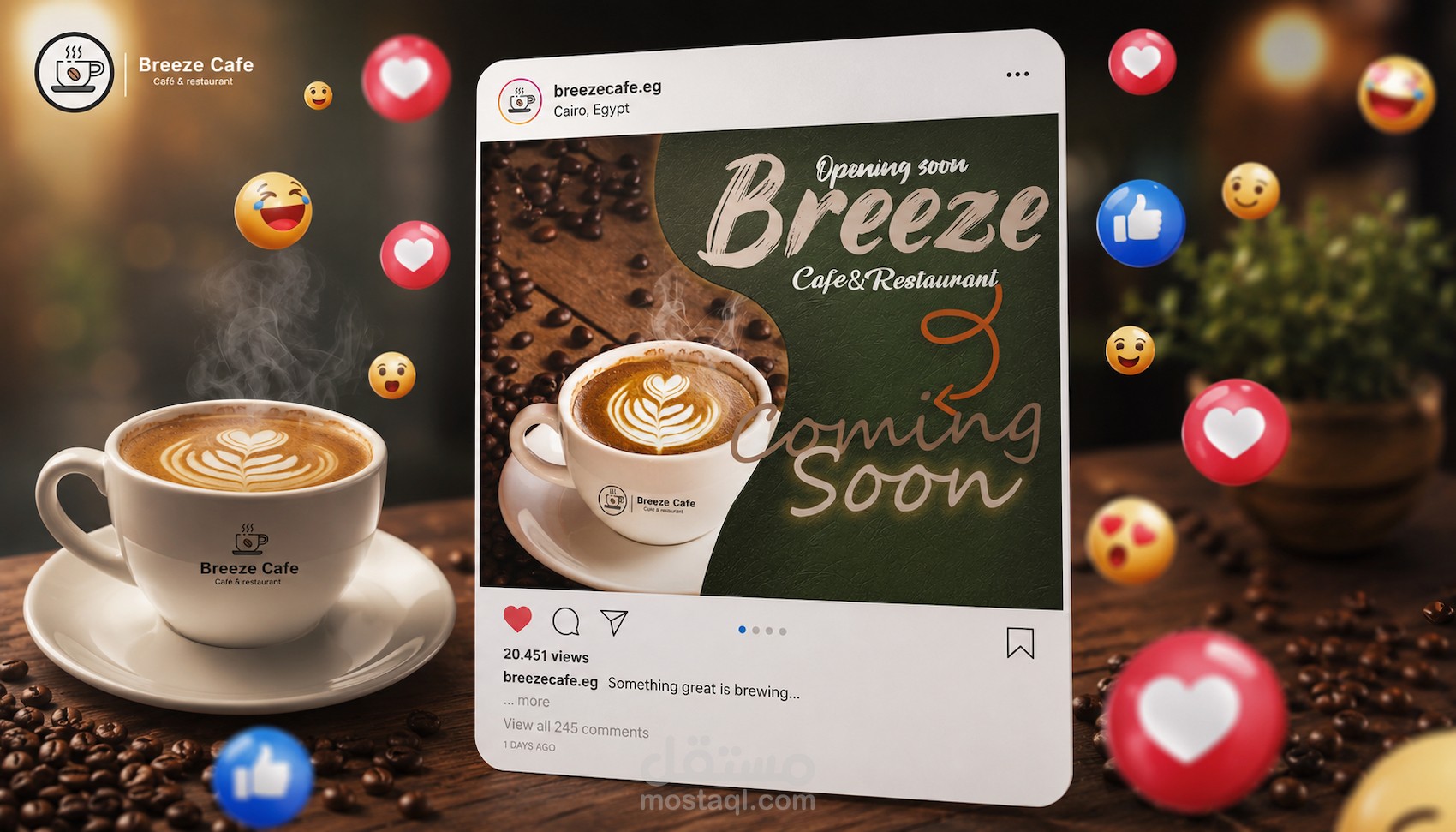 تصميمات سوشيال ميديا لإظهار هوية براند بأفضل جودة