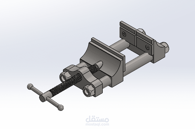 Bench Vise | SolidWorks 3D Model