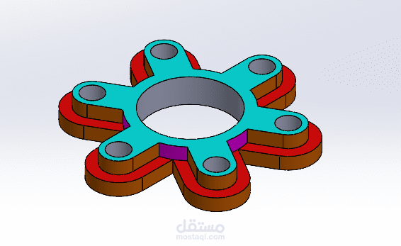 Mechanical Mounting Plate | SolidWorks 3D Design