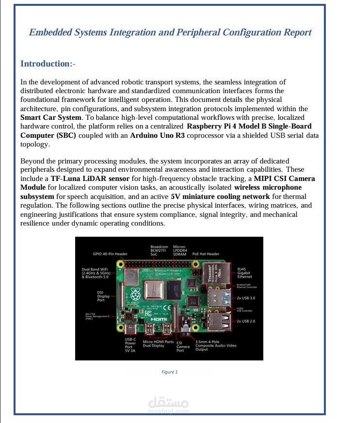 Embedded Systems Integration & Hardware Configuration Technical Report