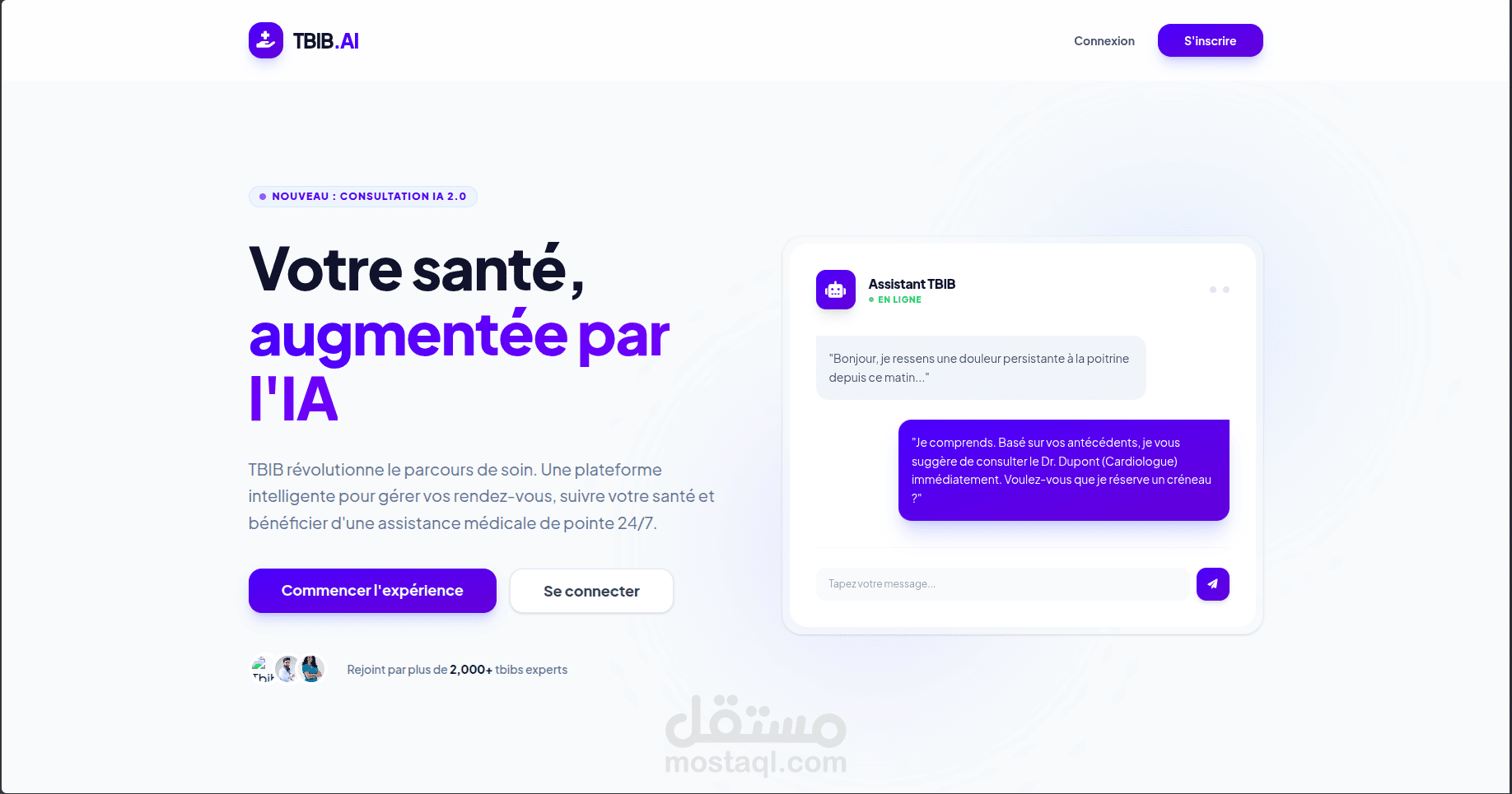 TBIB.ai – منصة ويب في المجال الصحي