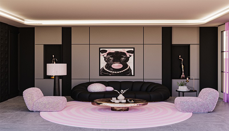 تصميم داخلي 3d لغرفة نوم