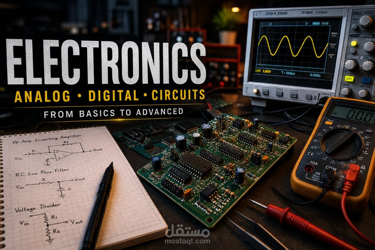 كورس متكامل في الهندسة الإلكترونية والدوائر الكهربائية (Electronics)