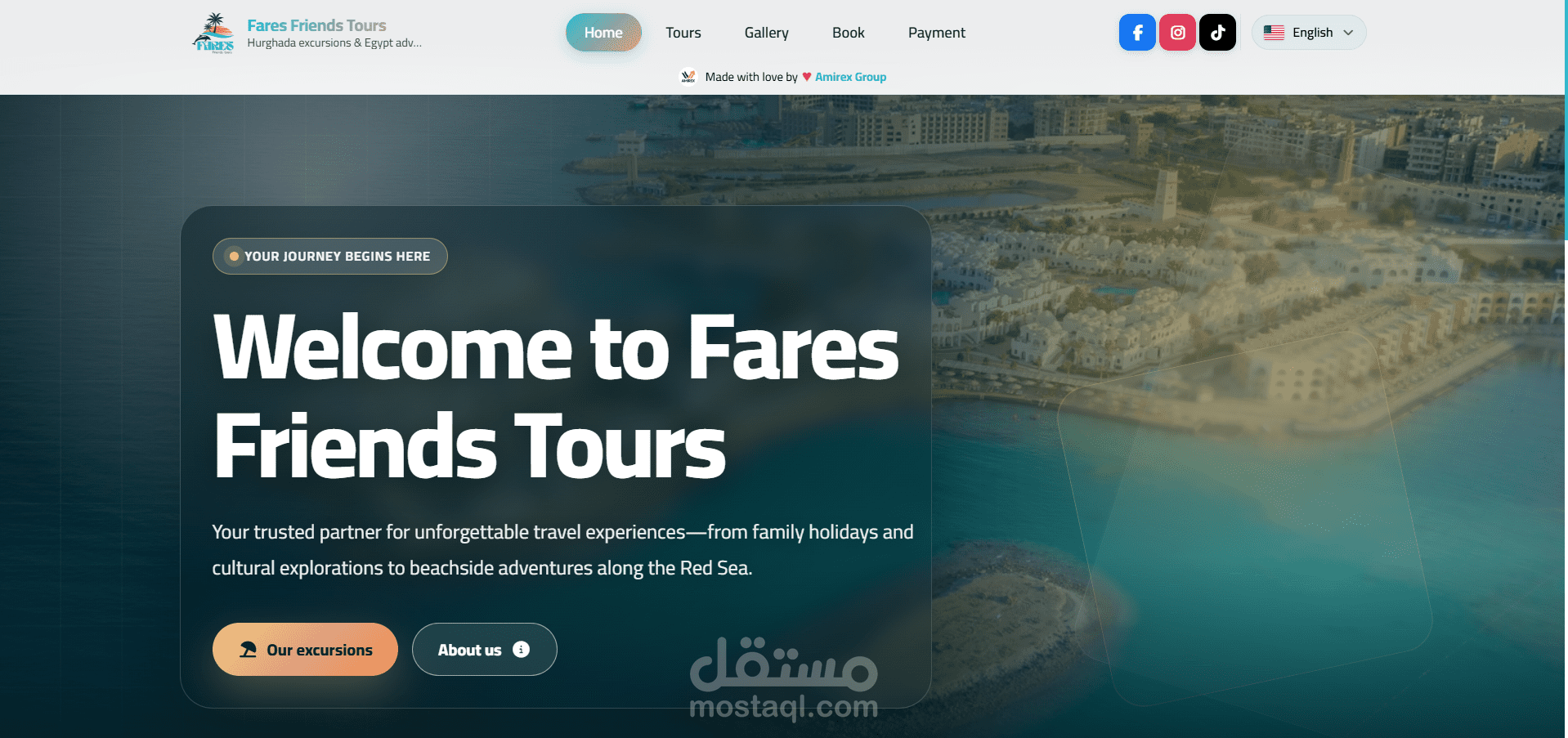 الموقع الإلكتروني لشركة Fares Friends Tours للسياحة والسفر