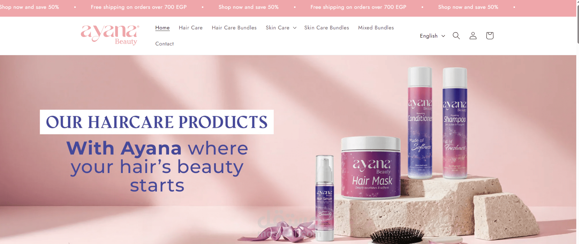 ayana ecommerce brand freelance