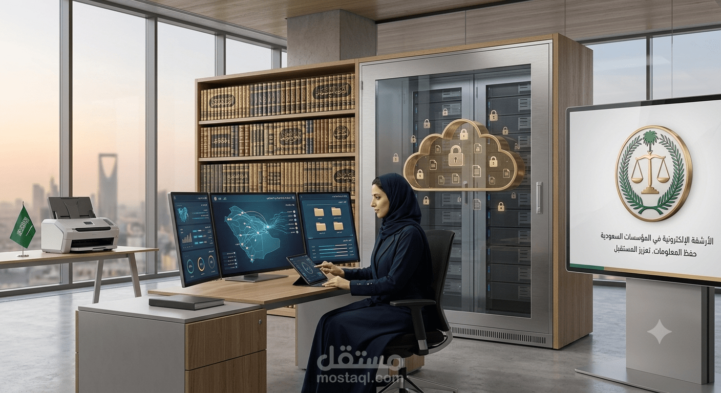 بناء وتطوير منظومة الأرشفة الإلكترونية والحوكمة الرقمية للمؤسسات