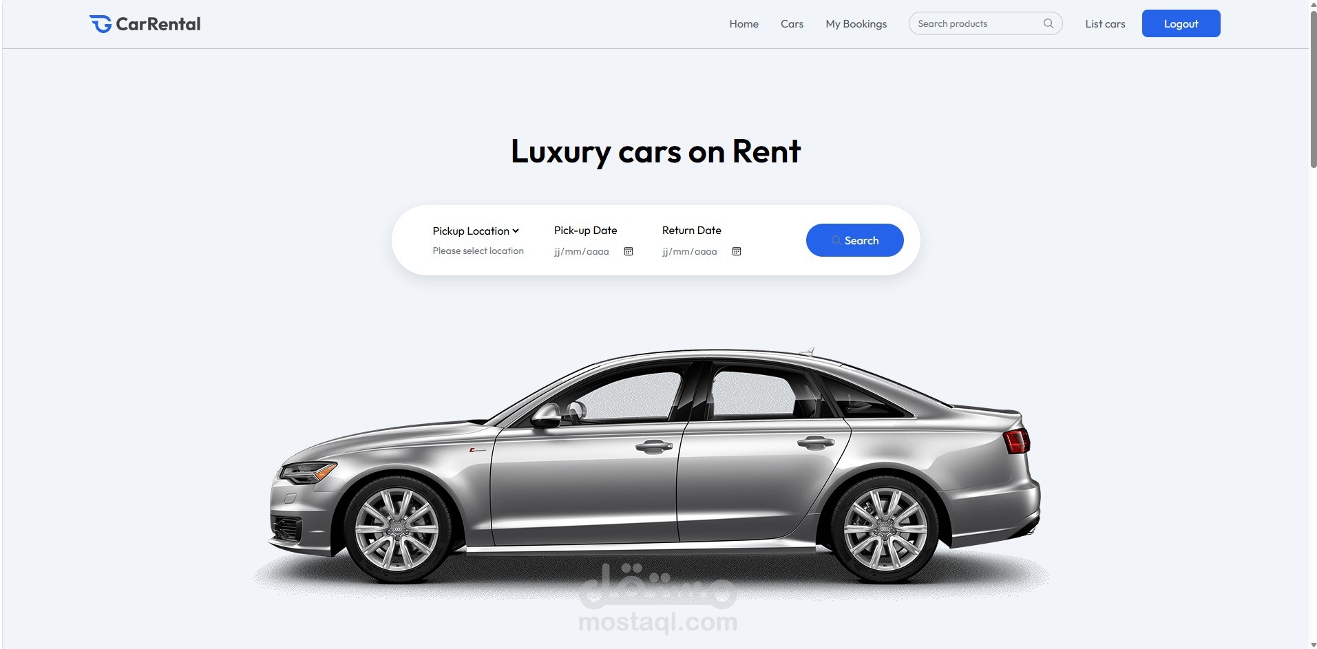 منصة تأجير السيارات