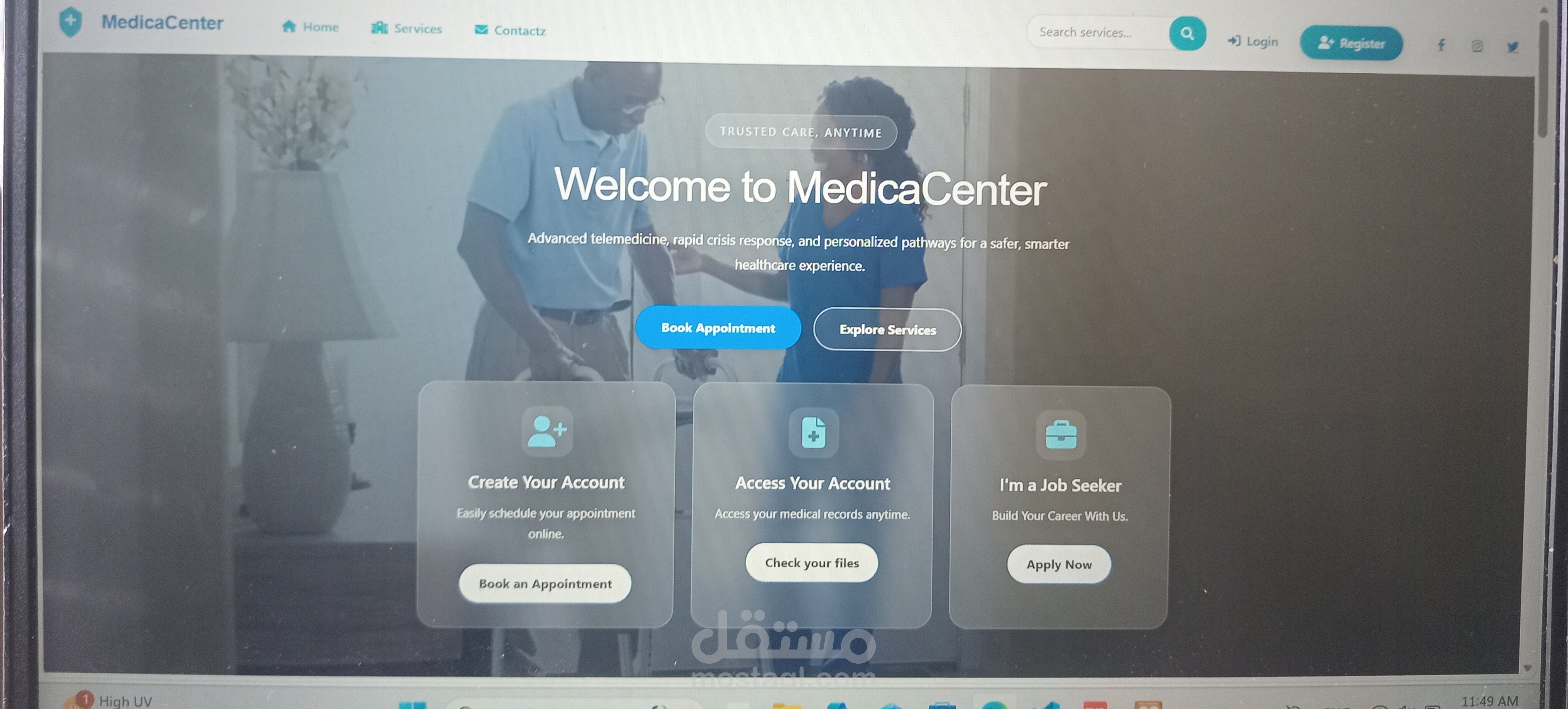 Reservation for a medical center