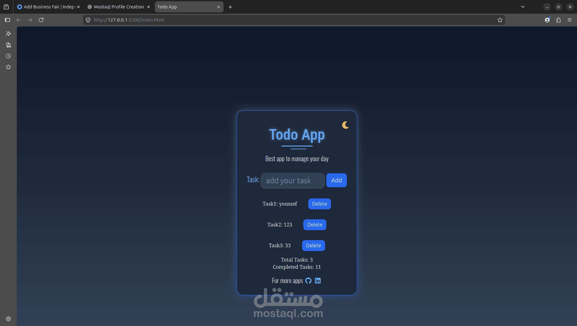 Task Management (To-Do App)