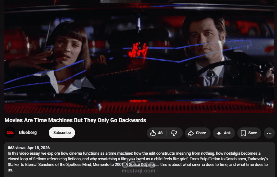 Movies Are Time Machines, But They Only Go Backwards
