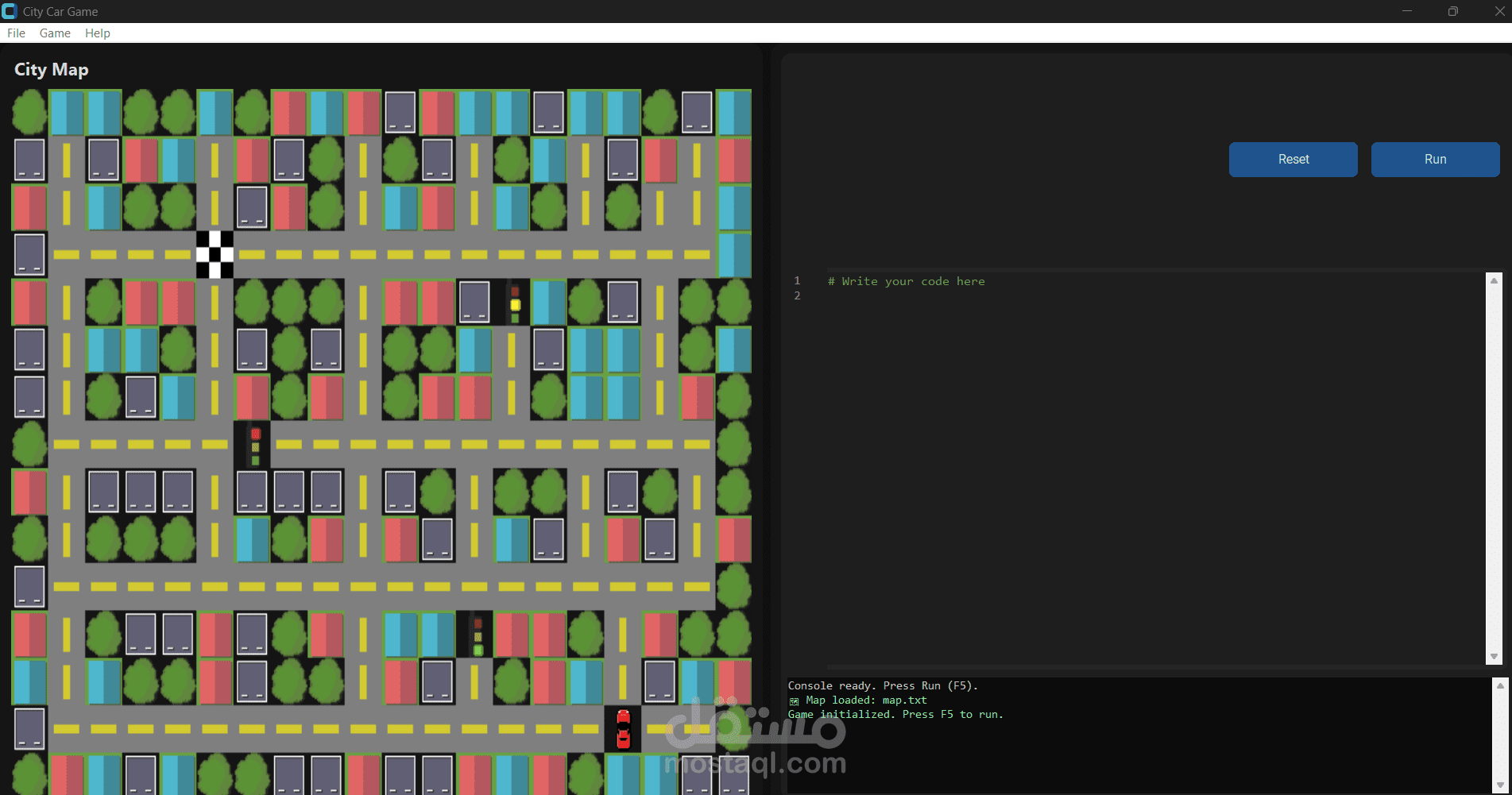 Developed an educational game for learning Python programming