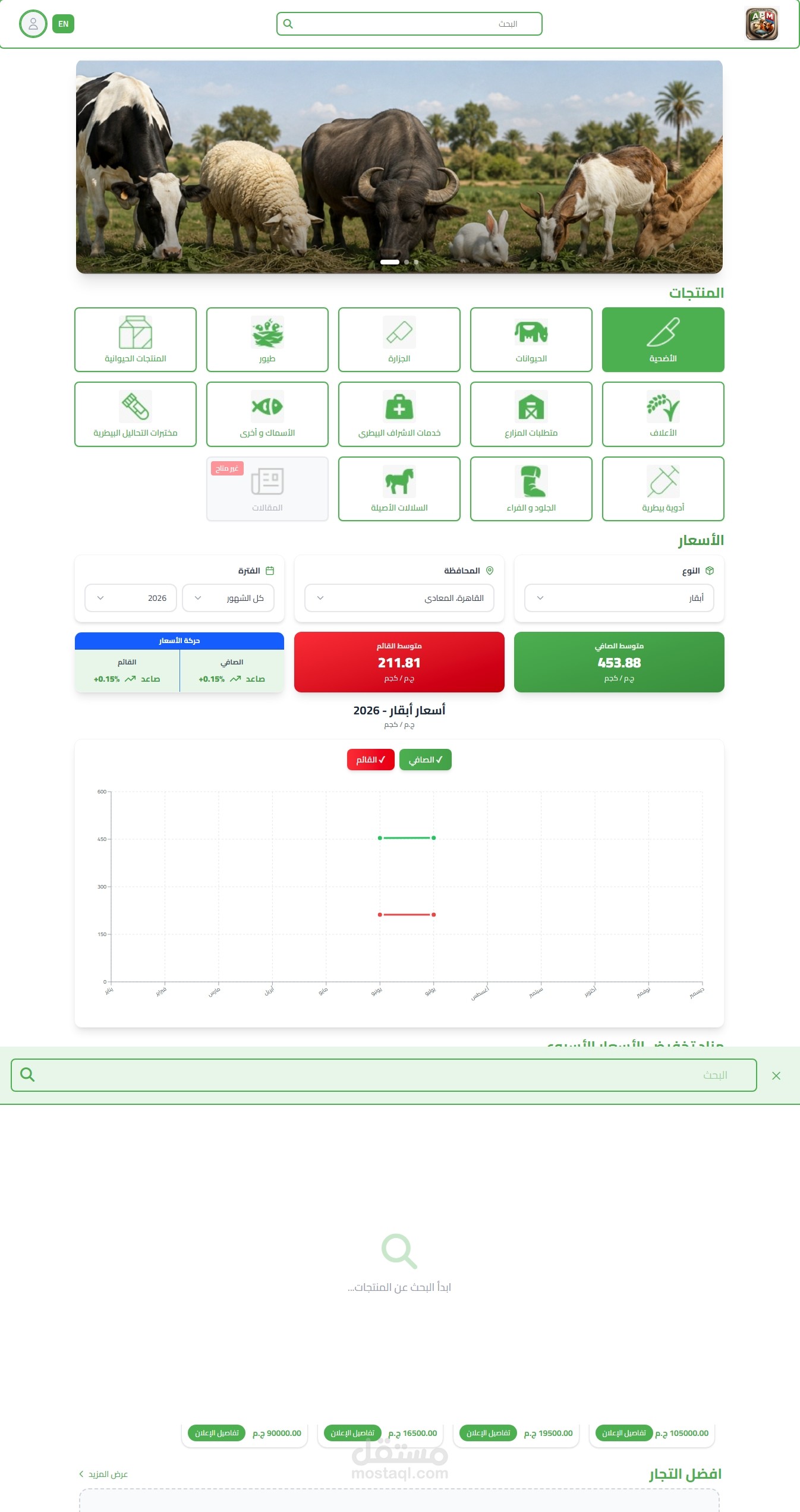 تطوير الواجهة الأمامية لمشروع world-apm
