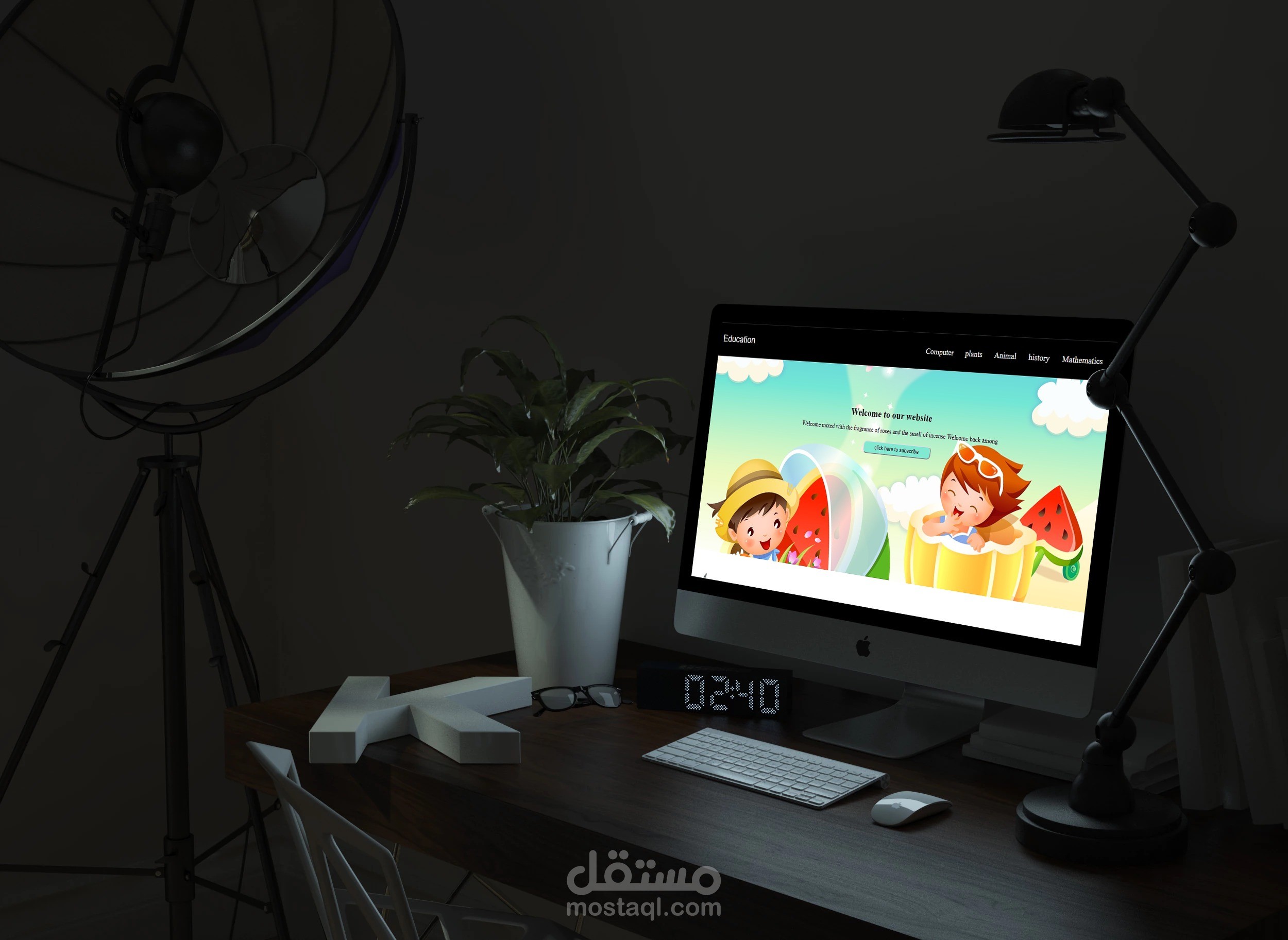 تصميم موقع باستخدام html&css