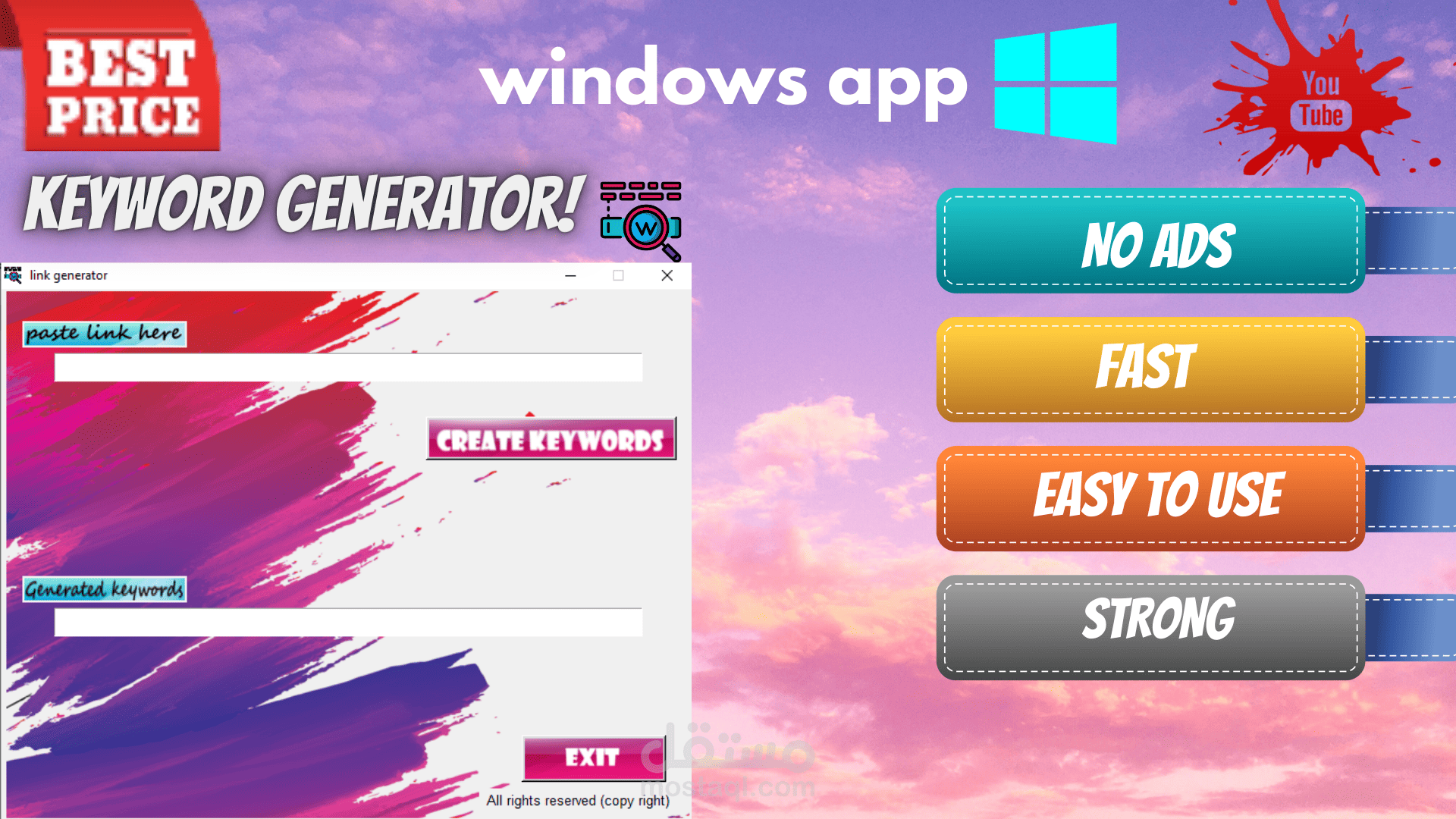 YouTube keyword generator