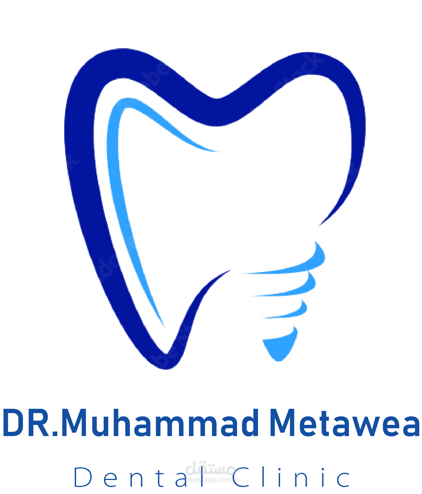 تصميم لوجو خاص لدكتور أسنان " Dental Clinic "