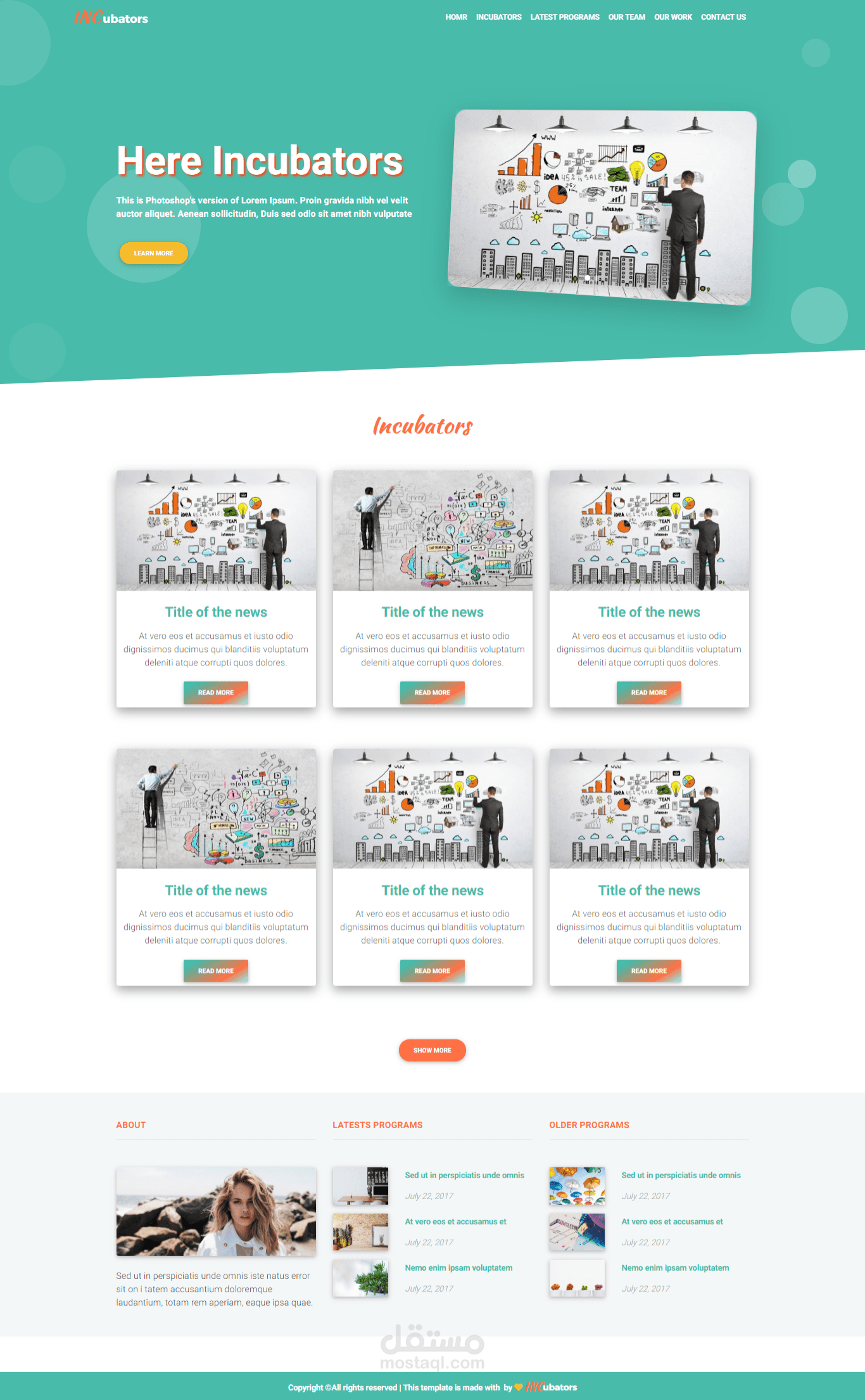 Incubators Website