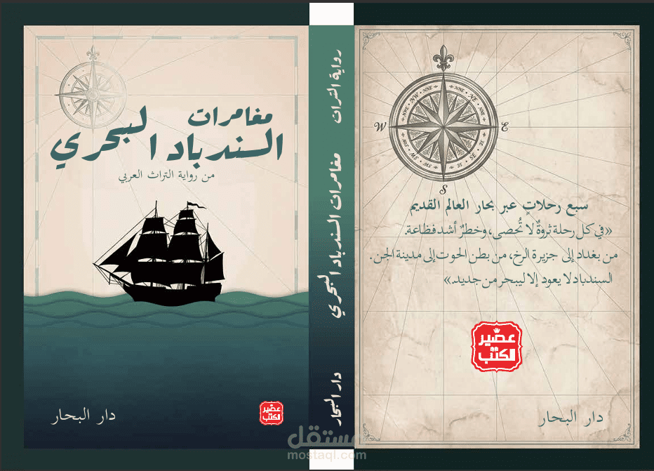 تصميم غلاف كتاب - مغامرات السندباد البحري
