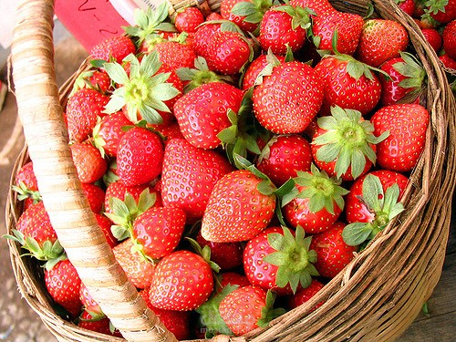 إعلان رومانسي "موسم الفراولة"