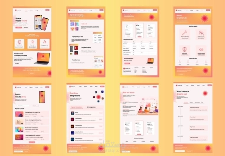 ابتكار إطار عمل متكامل لواجهة وتجربة المستخدم (UI/UX) لمنصة "Graphic Lab"، بهدف تعزيز كفاءة المصممين الرقميين وتطوير مهاراتهم عبر حلول تقنية مبتكرة.