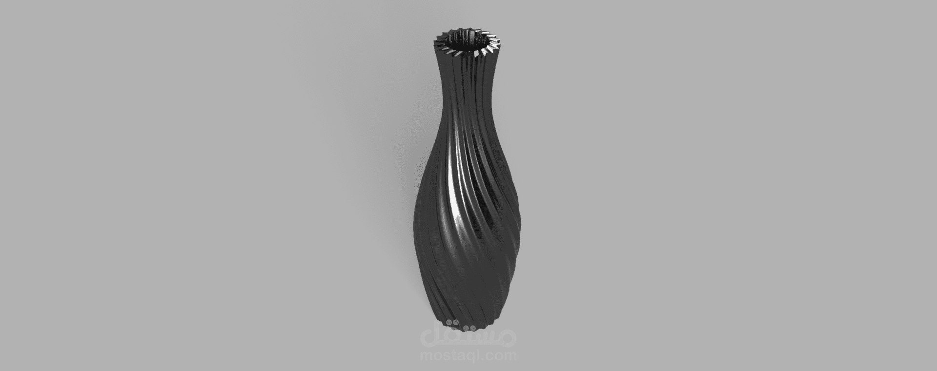 تصميم منتج هندسي مبتكر بنمط متموج باستخدام تقنية T-Splines