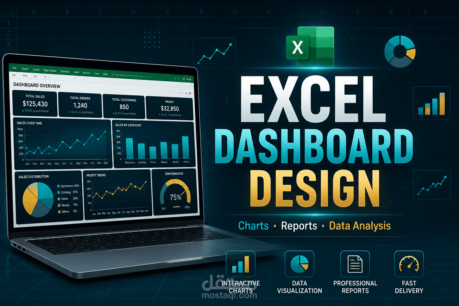 إنشاء جداول Excel احترافية لتحليل بيانات