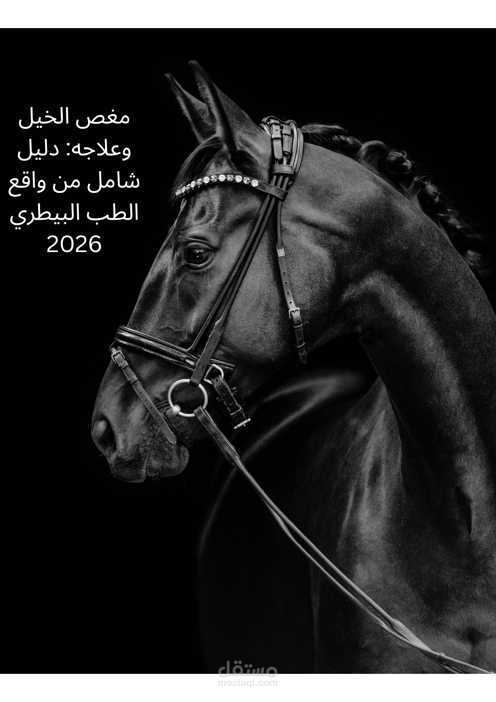 مقال طبي تخصصي (SEO): دليل أنواع وأعراض مغص الخيل وطرق التعامل الفوري معها