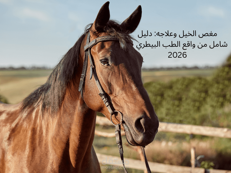 مقال طبي تخصصي (SEO): دليل أنواع وأعراض مغص الخيل وطرق التعامل الفوري معها