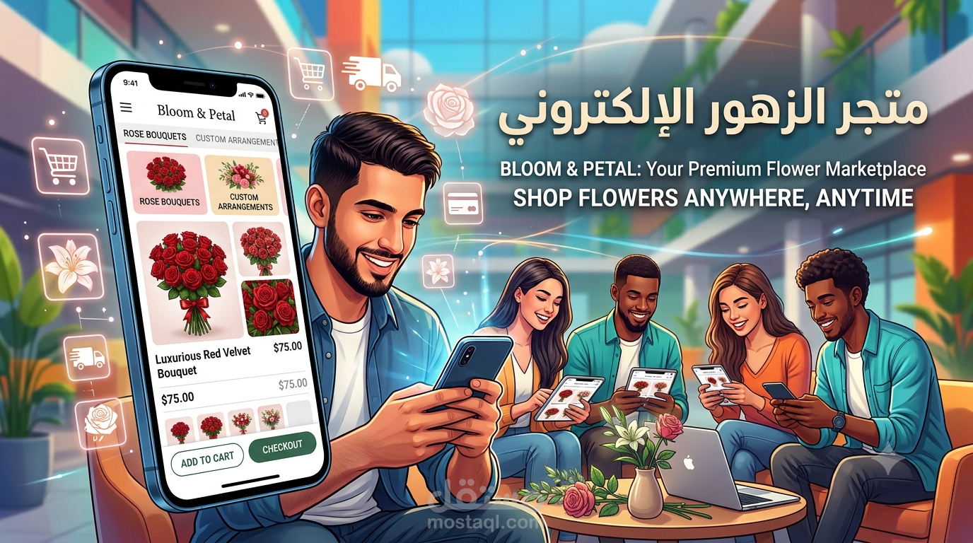 ecommorce application (flower application)