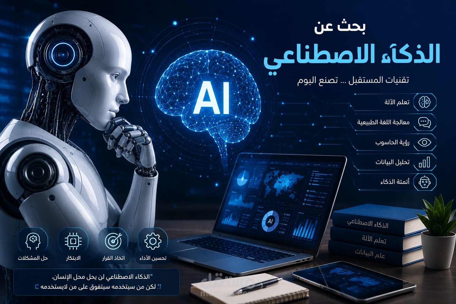 الذكاء الاصطناعي : المفهوم التطبيقات ومستقبل التقنية